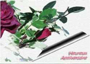 Carte Anniversaire à imprimer : rose