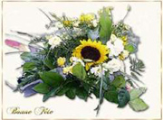 Carte Fête à imprimer - Tournesols